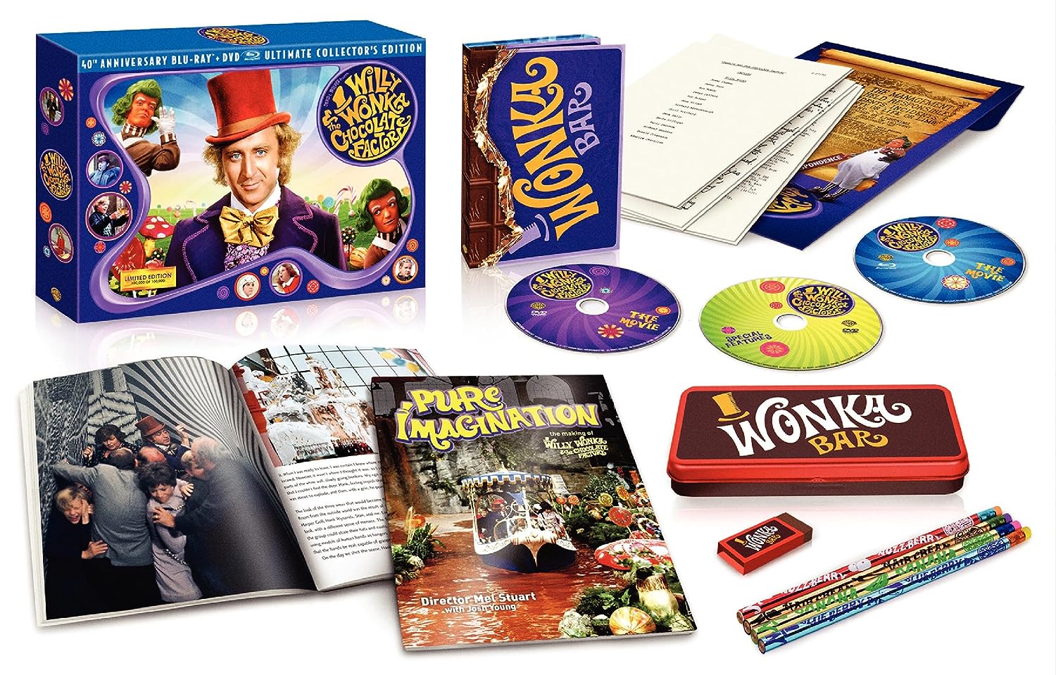 Вилли Вонка и шоколадная фабрика (1971) (англ. язык) (Blu-ray + DVD) 40th Anniversary Ultimate Collector's Edition