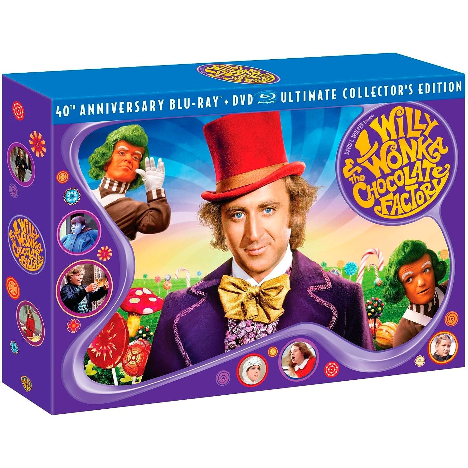 Вилли Вонка и шоколадная фабрика (1971) (англ. язык) (Blu-ray + DVD ...