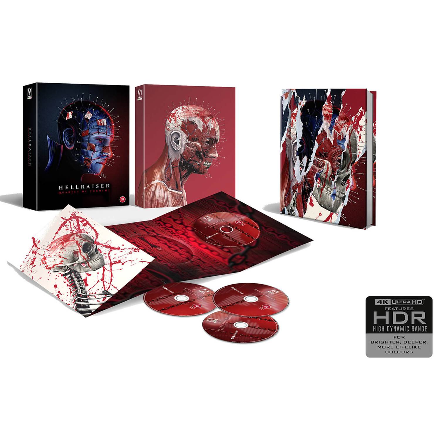 Восставший из ада: Квартет пыток (1987-1996) (англ. язык) (4K UHD Blu-ray) Limited Edition DigiPack + Book