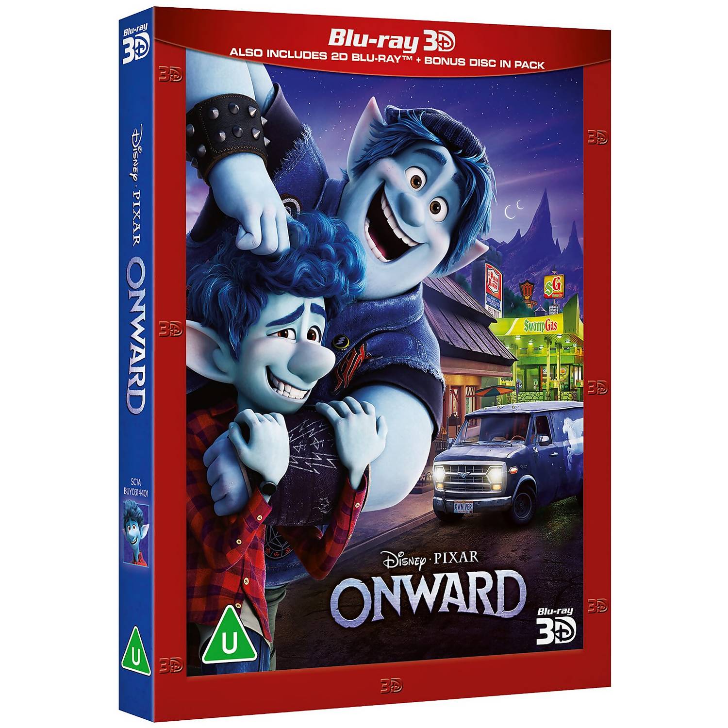 Вперёд (англ. язык) 3D + 2D (3 Blu-ray)