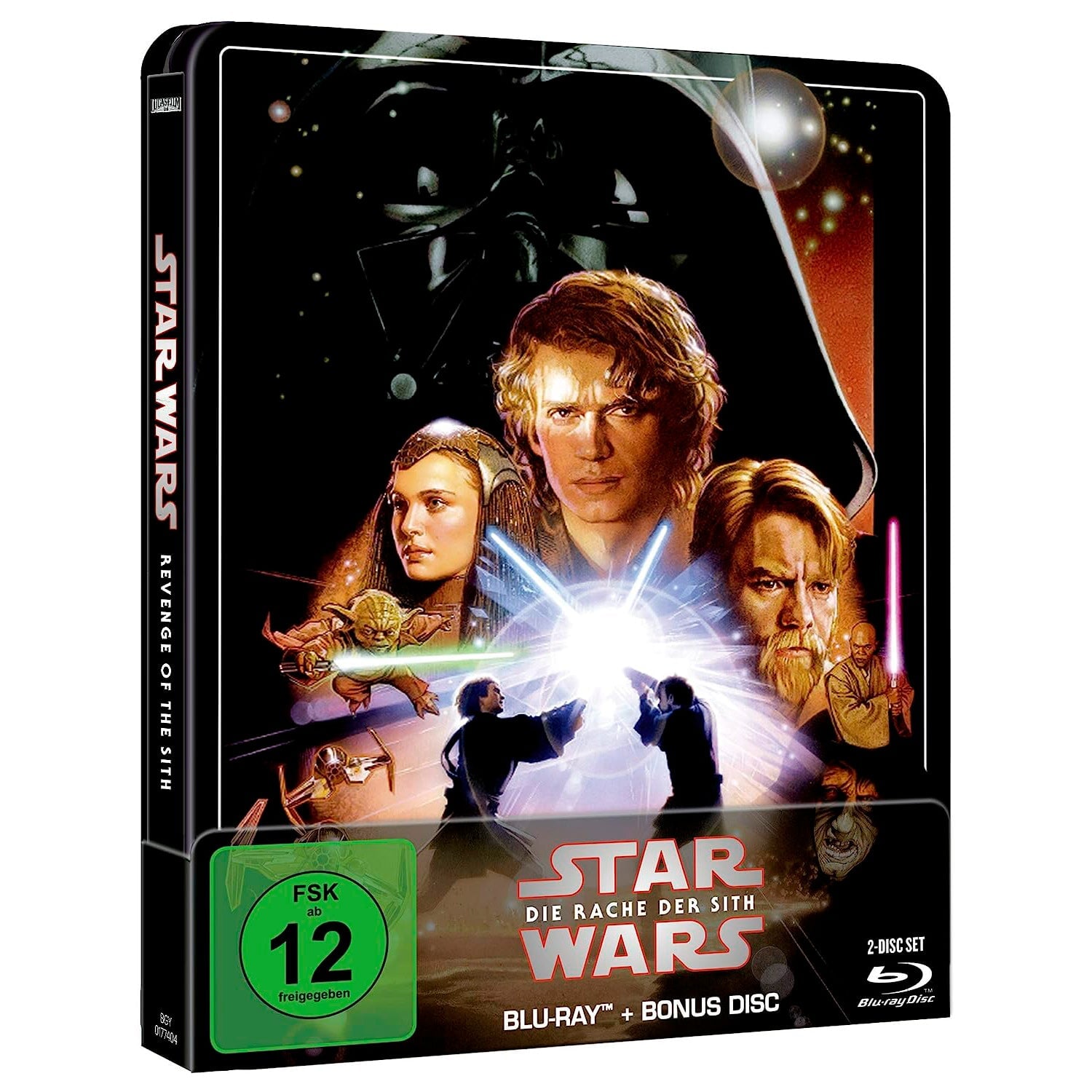 Звёздные войны: Эпизод III – Месть Ситхов (англ. язык) (Blu-ray + Бонусный диск) Steelbook