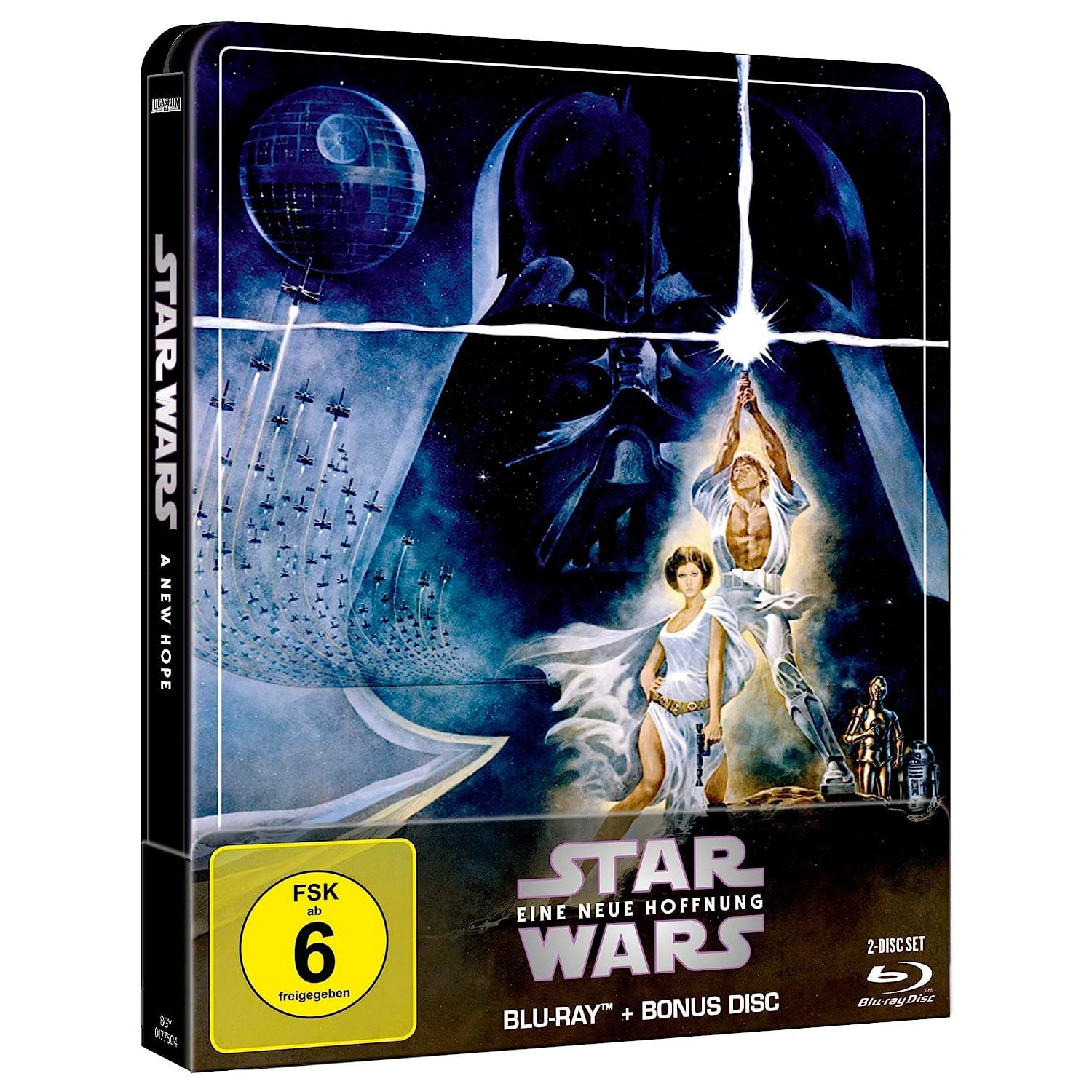 Звёздные войны: Эпизод IV – Новая надежда (англ. язык) (Blu-ray + Бонусный диск) Steelbook