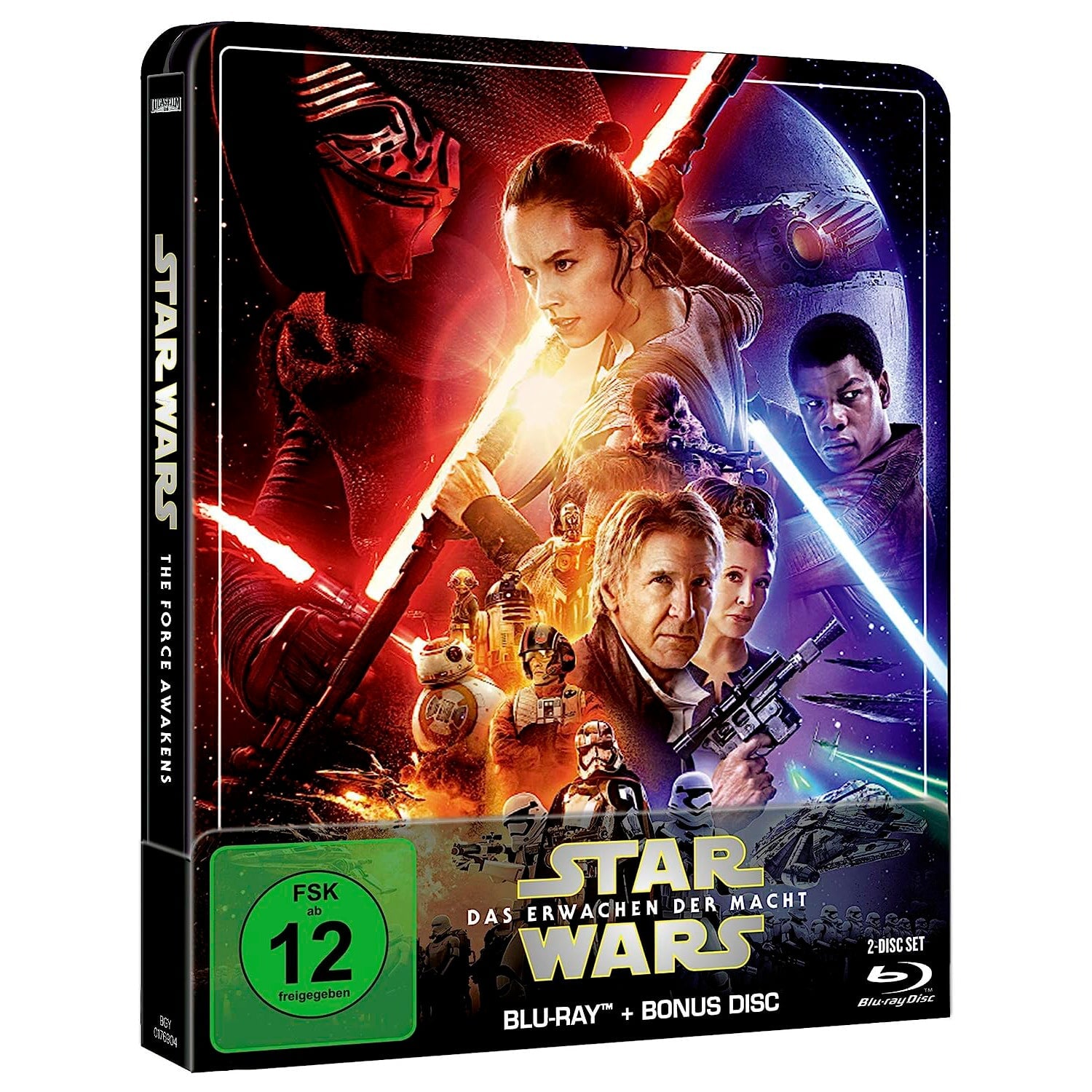 Звёздные войны: Эпизод VII – Пробуждение силы (англ. язык) (Blu-ray + Бонусный диск) Steelbook